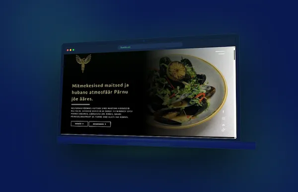 Restoran Fööniks kodulehe vaade