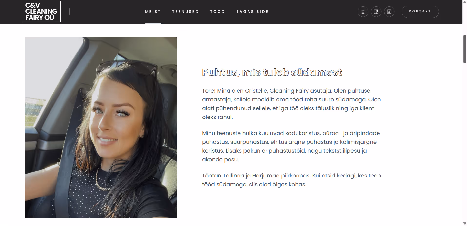 Cleaning Fairy – kodulehe vaade 2