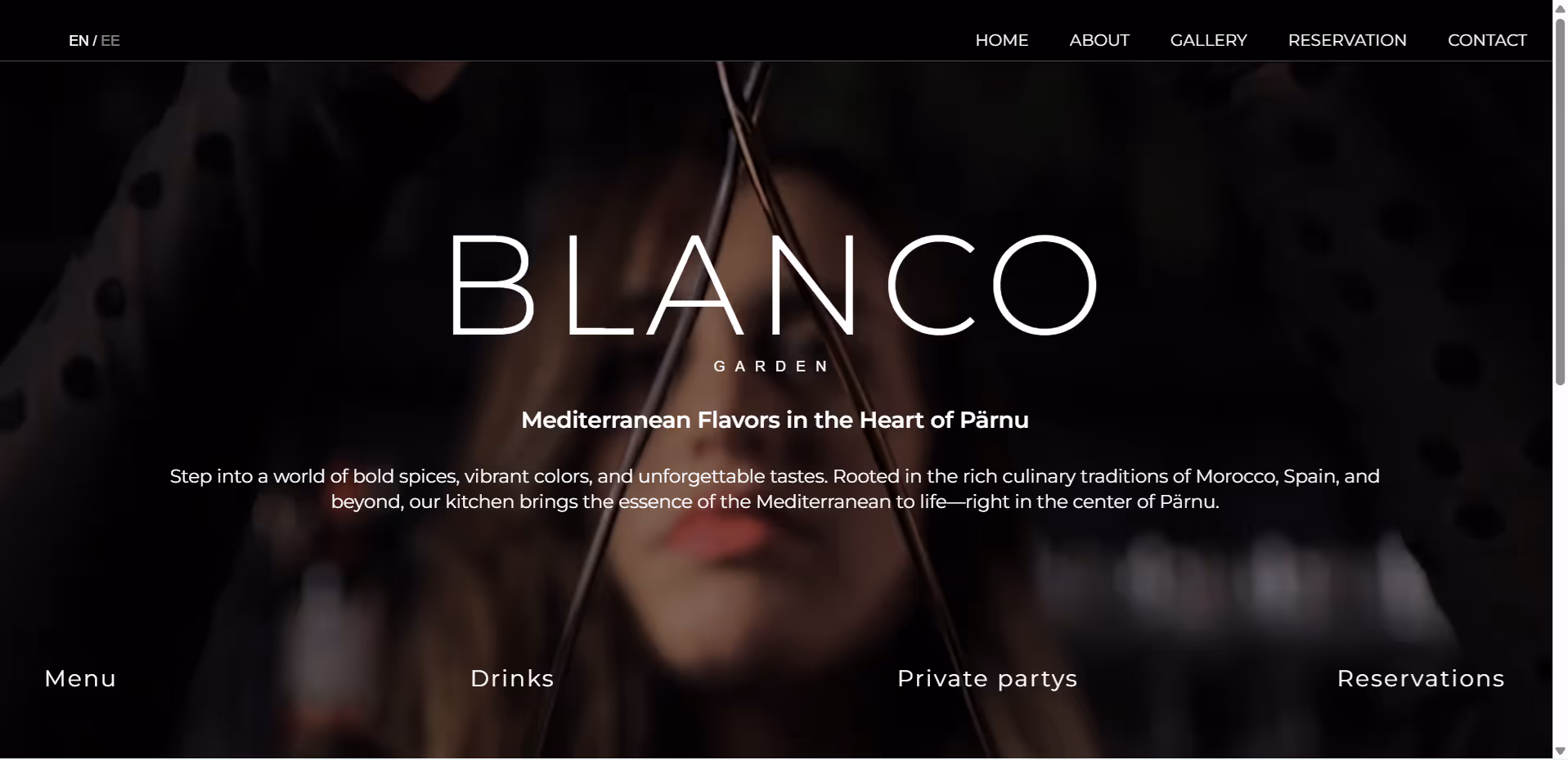 Blanco Garden – kodulehe vaade 1